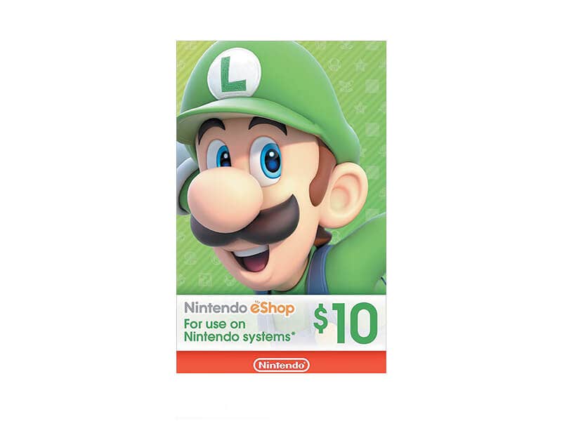 Tarjeta Nintendo Eshop de $10