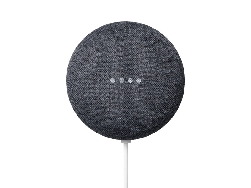 Bocina portable Google Nest mini con asistente de voz color negro