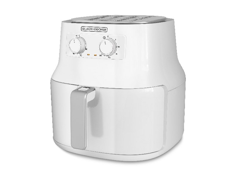 Black+Decker, HF3003W, Freidora de aire de 3.5 litros, color blanco